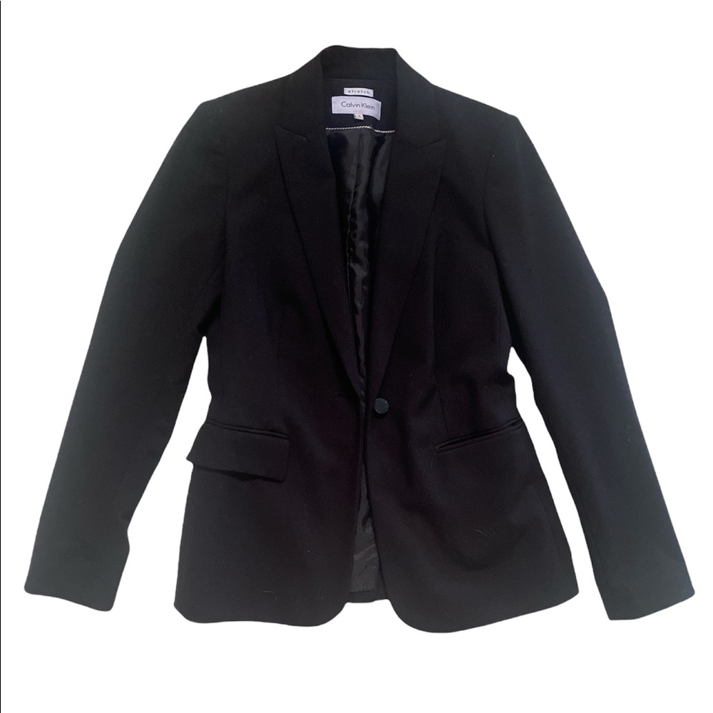 Black, One button Dress blazer from Calvin Klein size 2